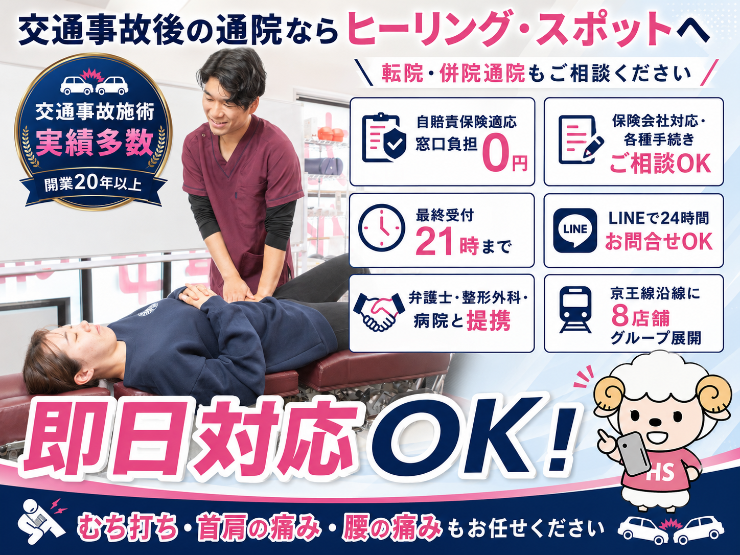 調布市・府中市で交通事故に遭ったらご相談ください