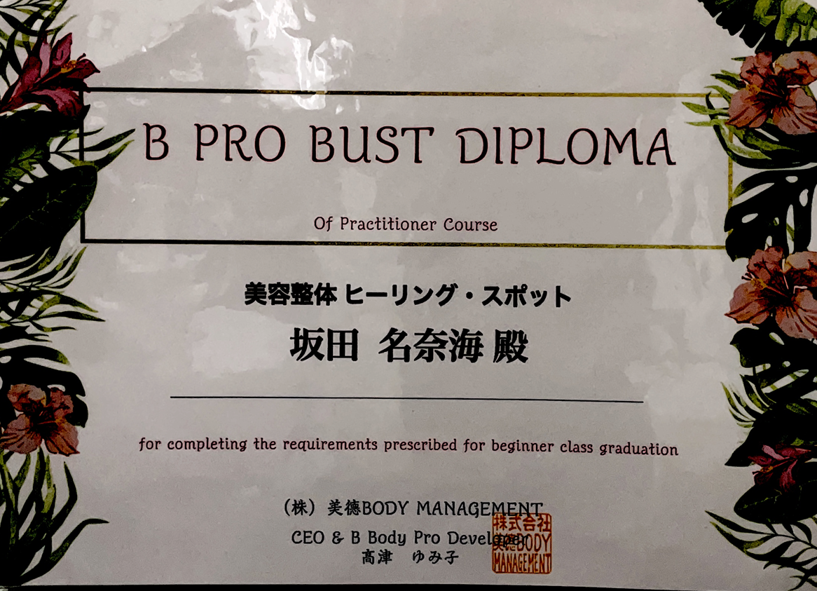 B　PRO BUST DIPLOMA